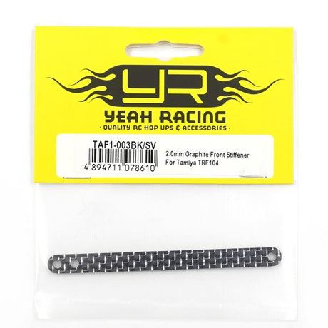 Yeah Racing 2.0Mm Graphite Front Stiffener For Tamiya Trf104