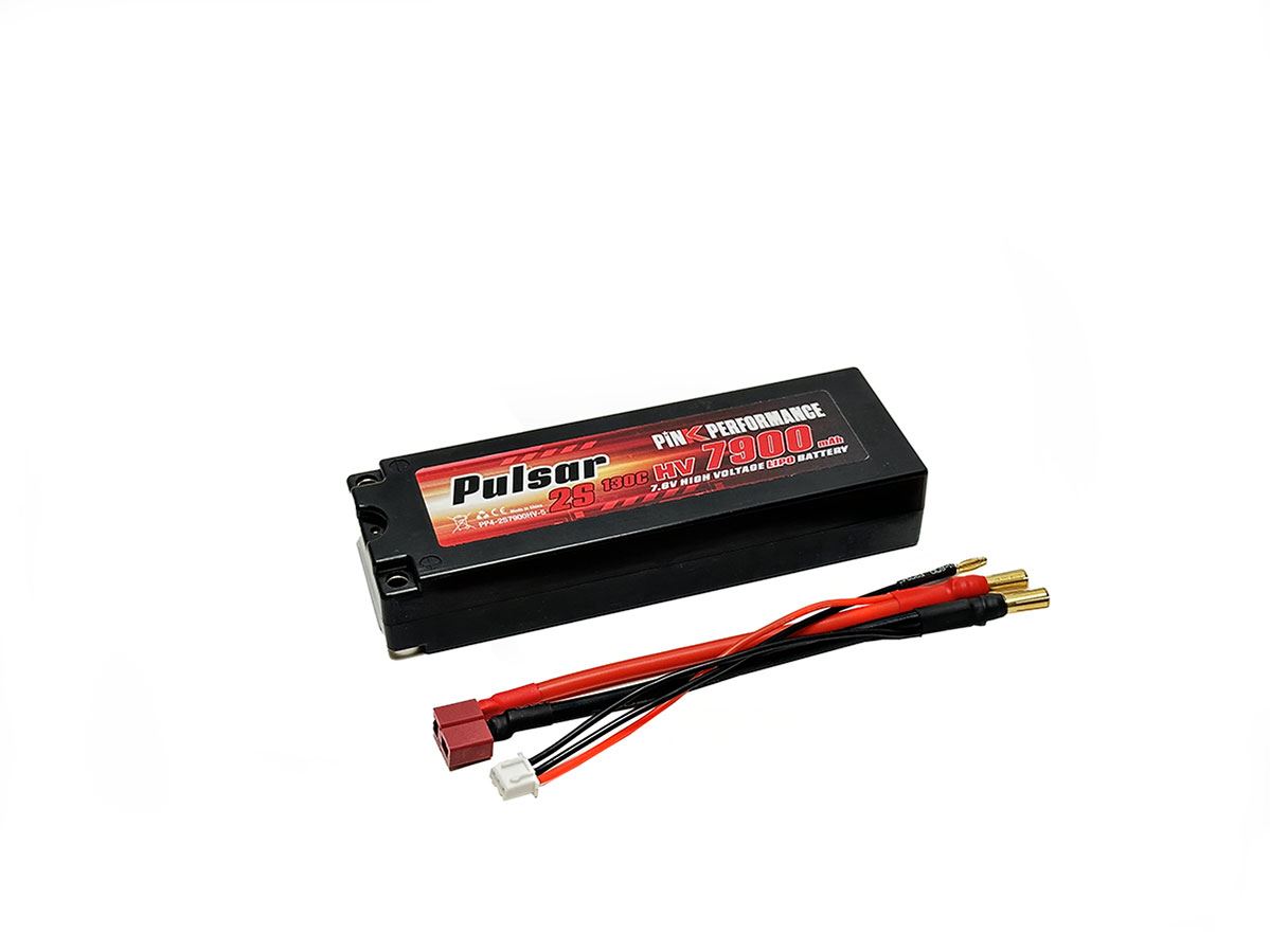 Pink Performance Pulsar Lipo 2S 7.6V-7900-130C (5Mm) 139X47X26Mm 318G