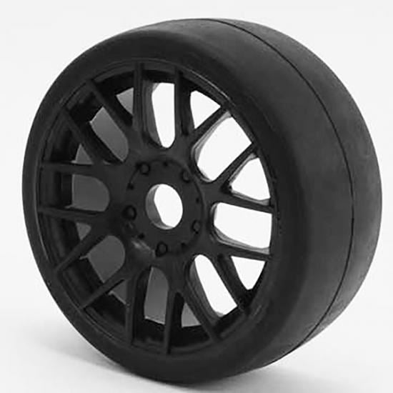 Reedy Sweep 1/8Th Gt R2 Pro Compound Slick Glued 55Deg/Black Wheel