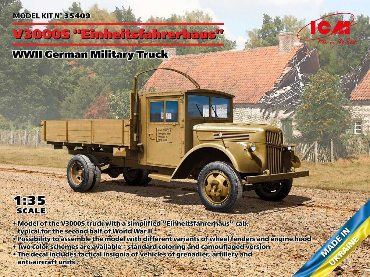 Icm V3000S 'Einheitsfahrerhaus', Wwii German Military Truck