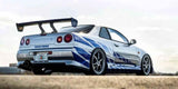 Kyosho 1:12 Resin Nissan Gt-R 2001 Fast & Furious Silver/Blue Stripes