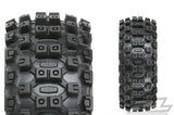 ProLine Badlands MX 1:8 Buggy M2 Tyres Pre Mounted on White Wheels (2)