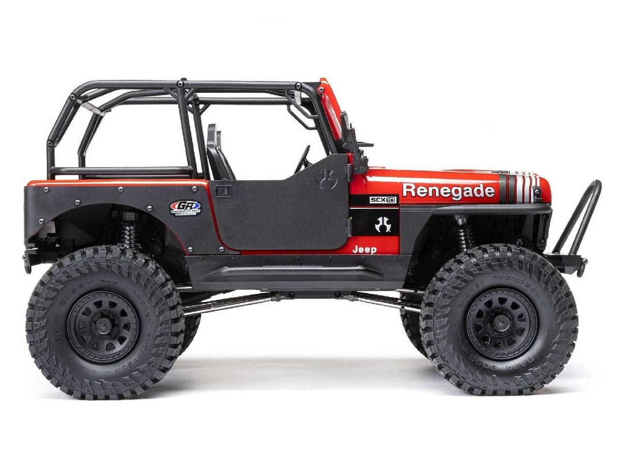 Axial 1/10 Scx10 Iii Jeep Cj-7 4X4 Rtr Rock Crawler, Red