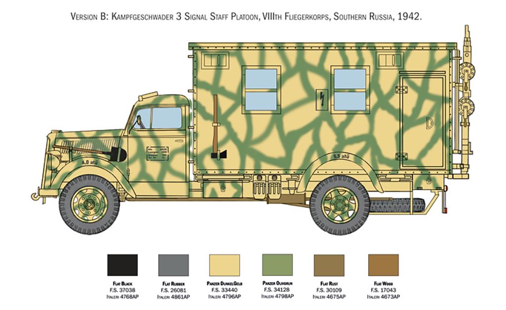 Italeri Sd.Kfz.305/22 Opel Blitz Radio Truck