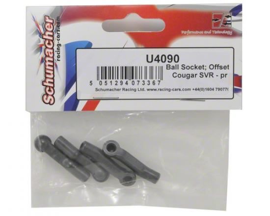 Schumacher Ball Socket; Offset - Cougar SVR pk4