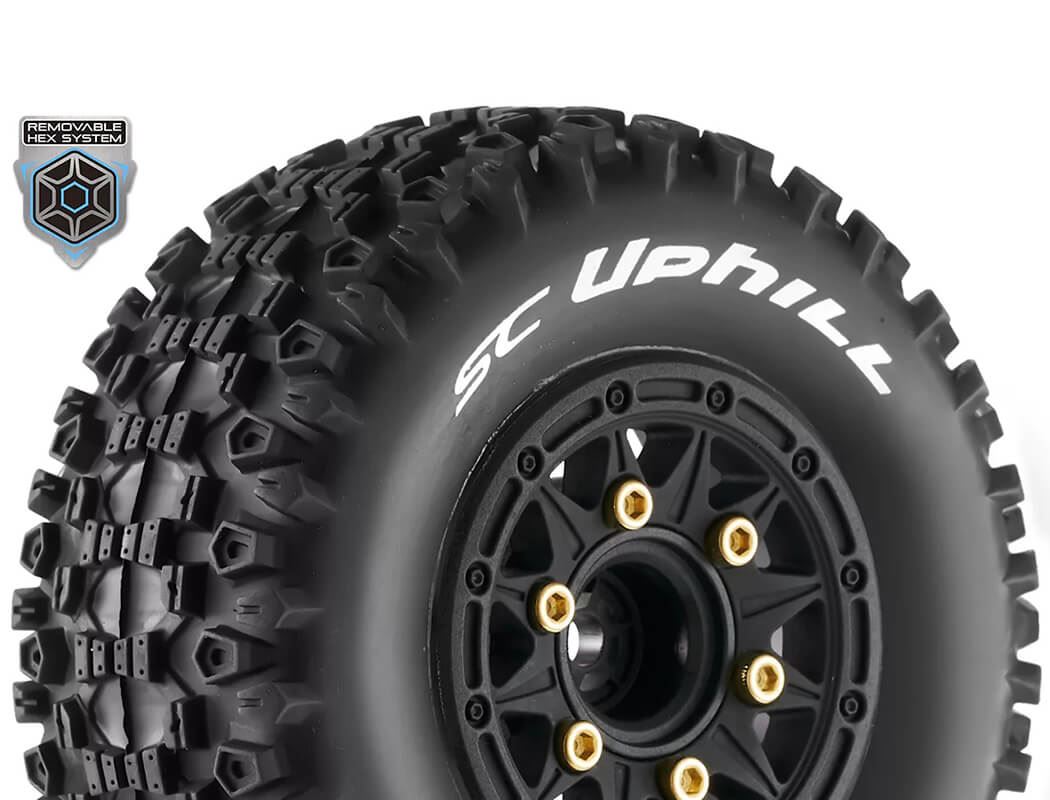 Louise Rc Sc-Uphill 1/10 Fr Soft Black 12,14,17Mm Removabl
