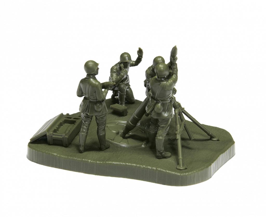Zvesda    Soviet 120mm Mortar w/Crew