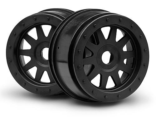 HPI Tr-10 Glue-Lock Wheel Black (120X60mm/2Pcs)