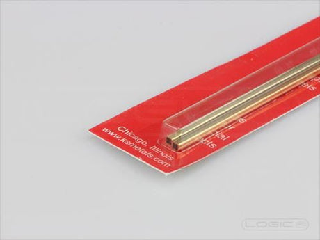 KS 12" Square Brass Tube 3/32" (Pk2) .014 Wall