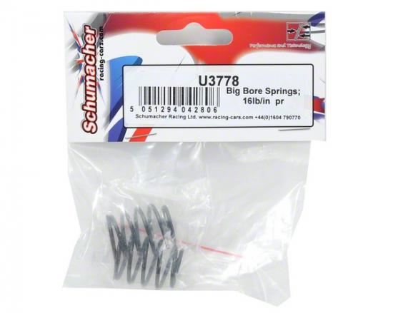 Schumacher Big Bore Springs; 16lb/in pr
