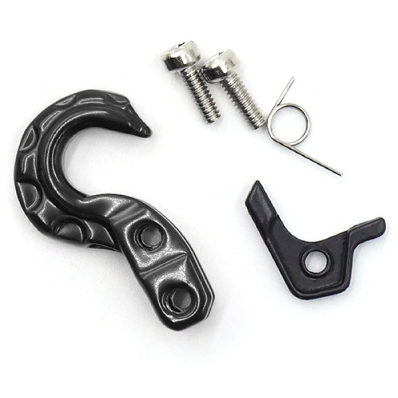 Yeah Racing 1/10 RC Rock Crawler Scale Spring Loaded Metal Hook Black
