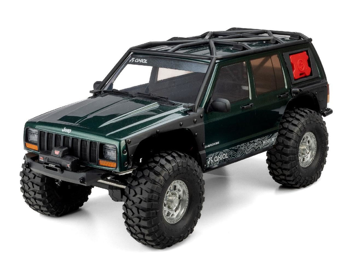 Axial 1/10 Scx10 Iii Jeep Cherokee Xj 4X4 Rtr Rock Crawler, Green