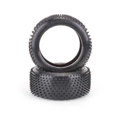 Schumacher 3.8 Truggy Spiral Tyre - Silver - 1 Pair
