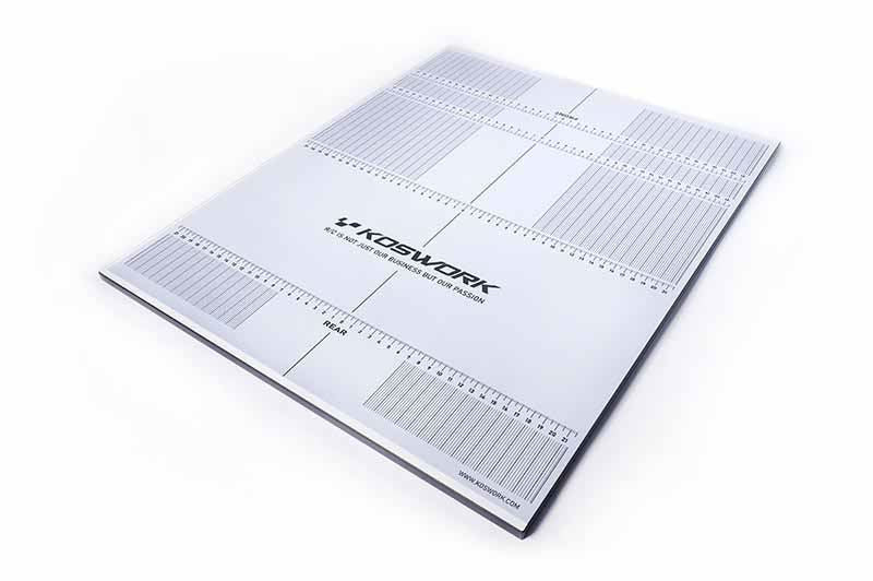 Koswork Pit Setup Board 1:8 Buggy/On-Road (455X570X10Mm) Extra Light