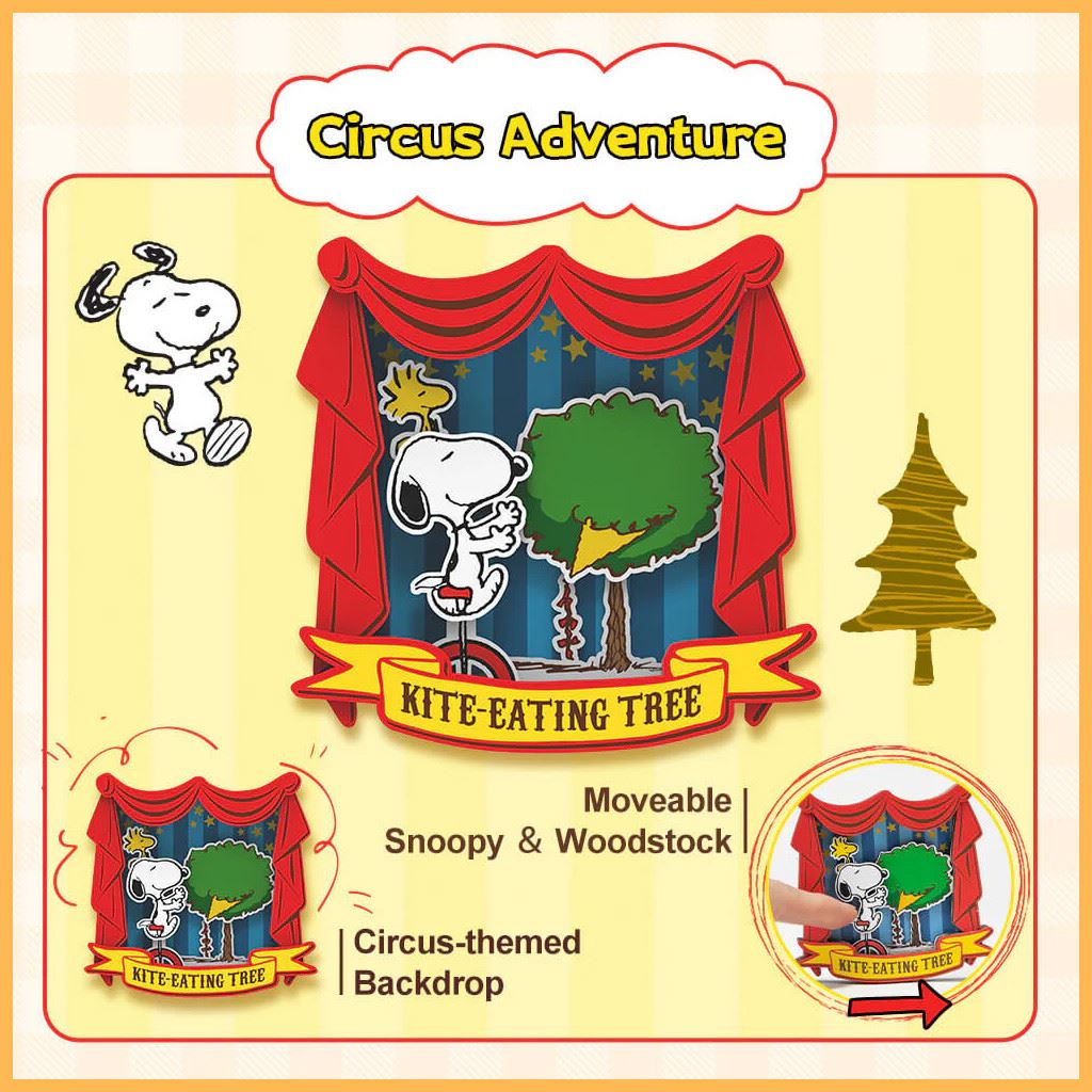 Puremind Peanuts™ Snoopy'S Circus Adventure Wooden Magnet