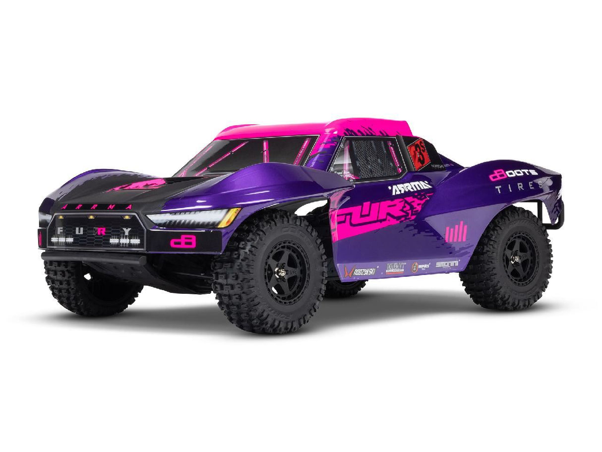 Arrma 1/10 Fury 223S Blx 4X2 Sct Rtr With Dsc Purple