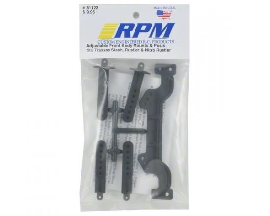 RPM Adjustable Front Body Post & Mounts Traxxas Slash/Rustler
