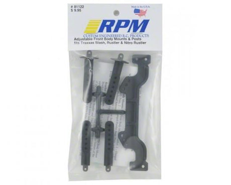 RPM Adjustable Front Body Post & Mounts Traxxas Slash/Rustler