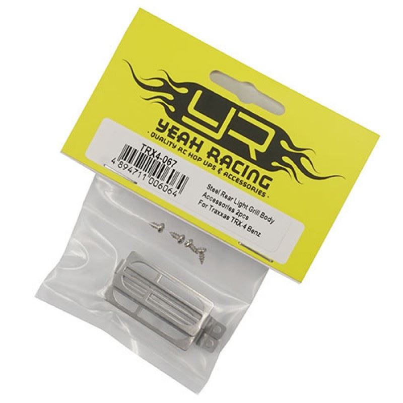 Yeah Racing Steel Rear Light Grill Body Accessories 2pcs For Traxxas TRX-4 TRX-6 Benz