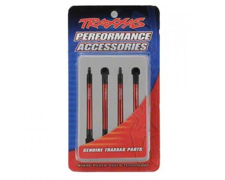 TRAXXAS Push rods, aluminium (red-anodised) (4) (assembled)