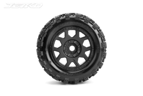 Jetko Ex Tyre Mt Defender Belted 3.8In 17Mm-12Mm Black Wheel