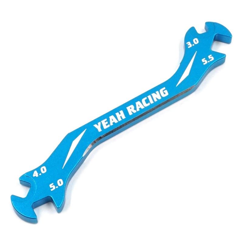 Yeah Racing Aluminum 7075 Turnbuckle Wrench 3mm 4mm 5mm 5.5mm Blue