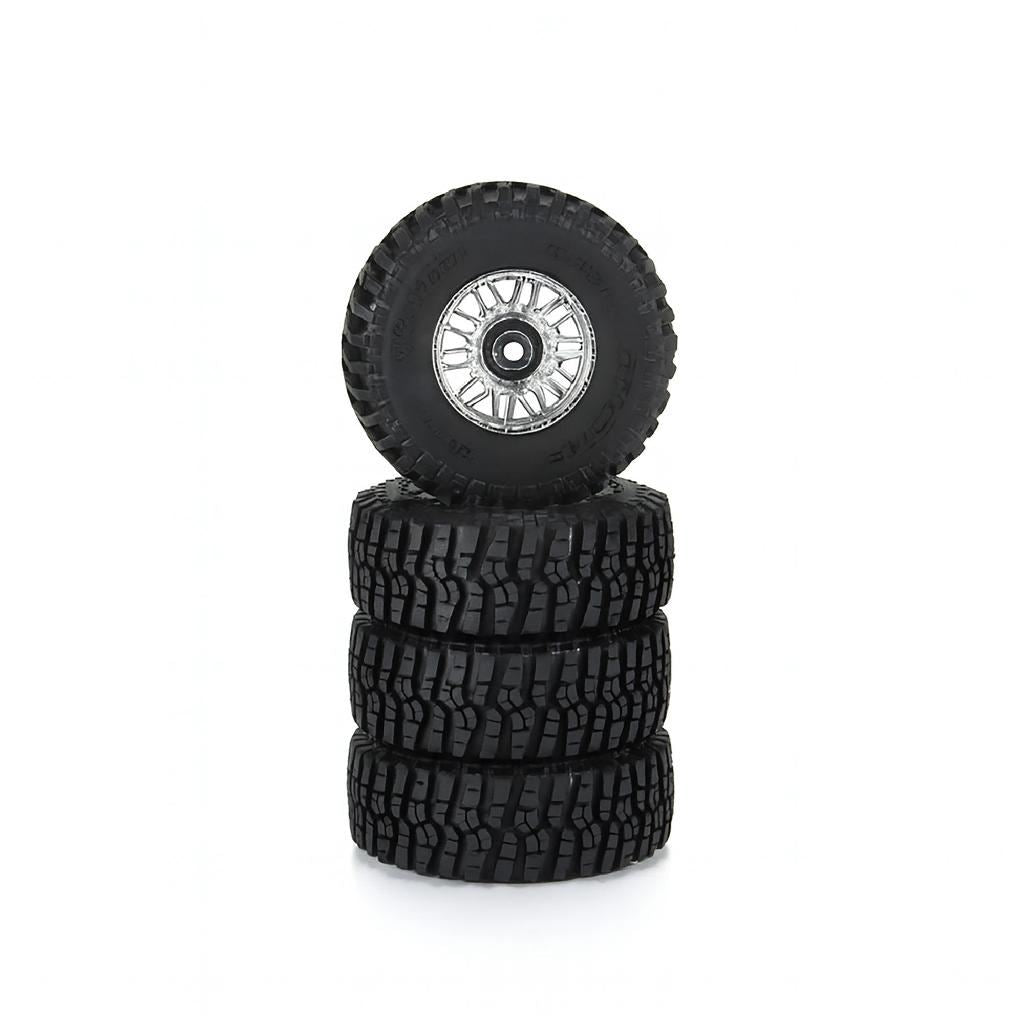 Pro-Line Flat Iron Front/Rear Tires Mounted 12Mm Hex Chrome Diablo (4