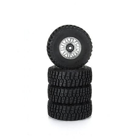 Pro-Line Flat Iron Front/Rear Tires Mounted 12Mm Hex Chrome Diablo (4