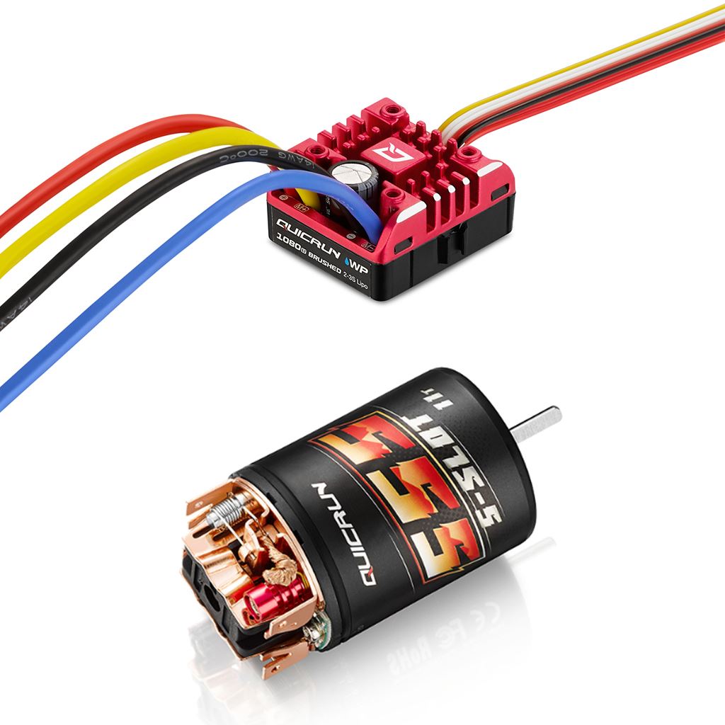 QUICRUN COMBO -WP-1080 G2 & 555-13T Brushed Motor