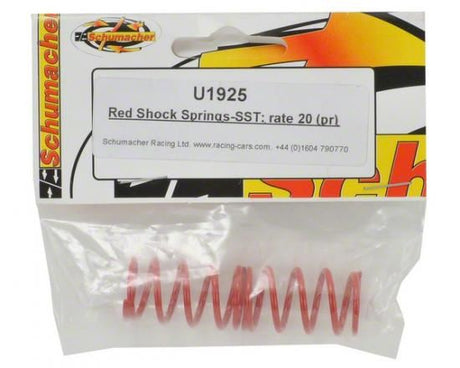 Schumacher Red Shock Springs-SST; rate 20 (pr)