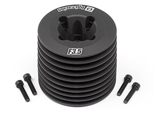 HPI Aluminum Heatsink Head (Black/F3.5 V2)