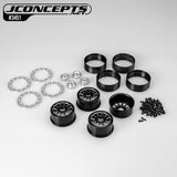 Ultra - 2.0In 12 Spoke Crawler Wheel Black - 4Pc