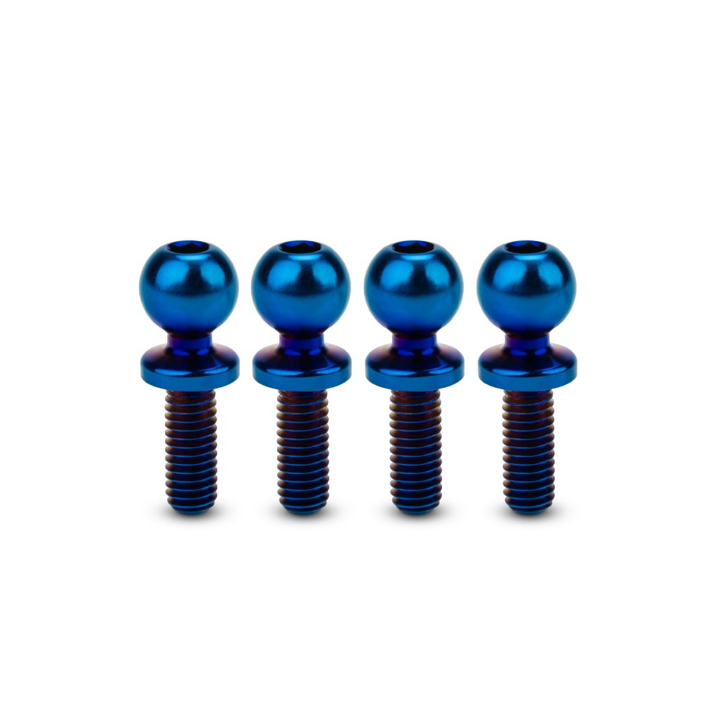 Jci 5.5 X 8Mm Revolved Ti Ball-Stud Blue 4Pc