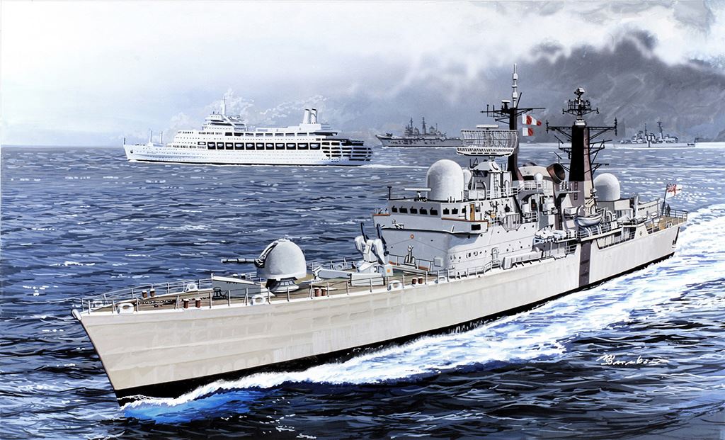 Dragon H.M.S. Sheffield Type 42 Destroyer (Falklands War)