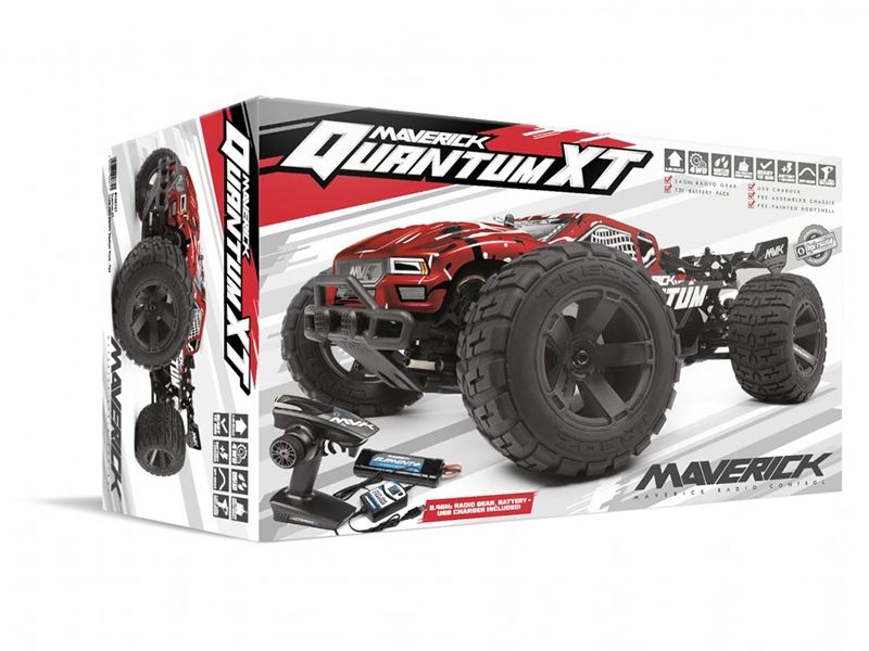 Maverick Quantum XT 1/10 4WD Stadium Truck - Red