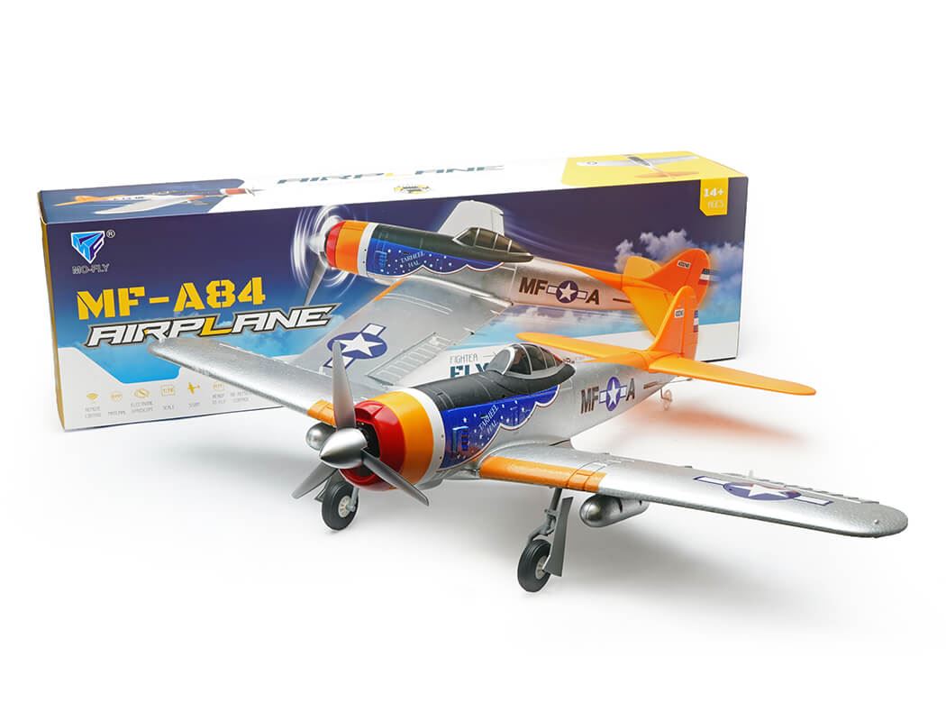 Mo-Fly A84 Silver/Orange 695Mm 6Ch 3D/6G With 6-Axis Gyro Rtf