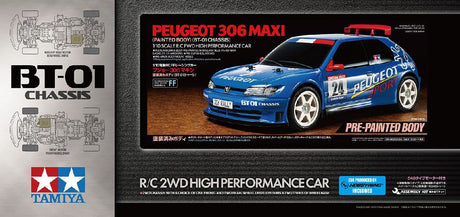 Tamiya Peugeot 306 Maxi With Blue Painted Body (Bt-01)
