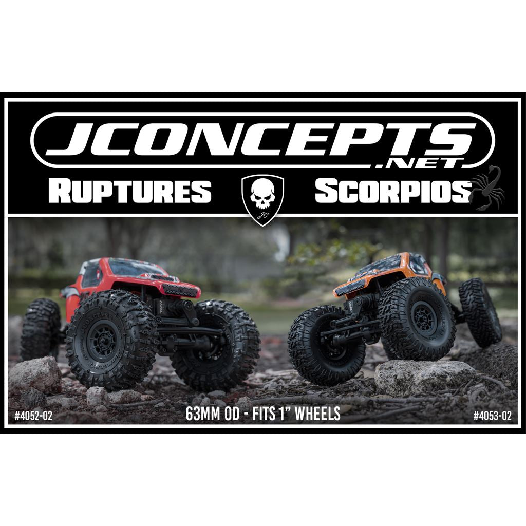 Ruptures - Green (Fits 1.0in SCX24 Wheel) - 63mm OD