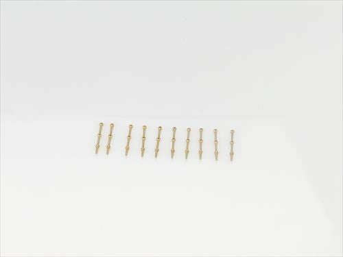 RACTIVE 2 Hole Stanchion, Brass 15mm (Pk10)