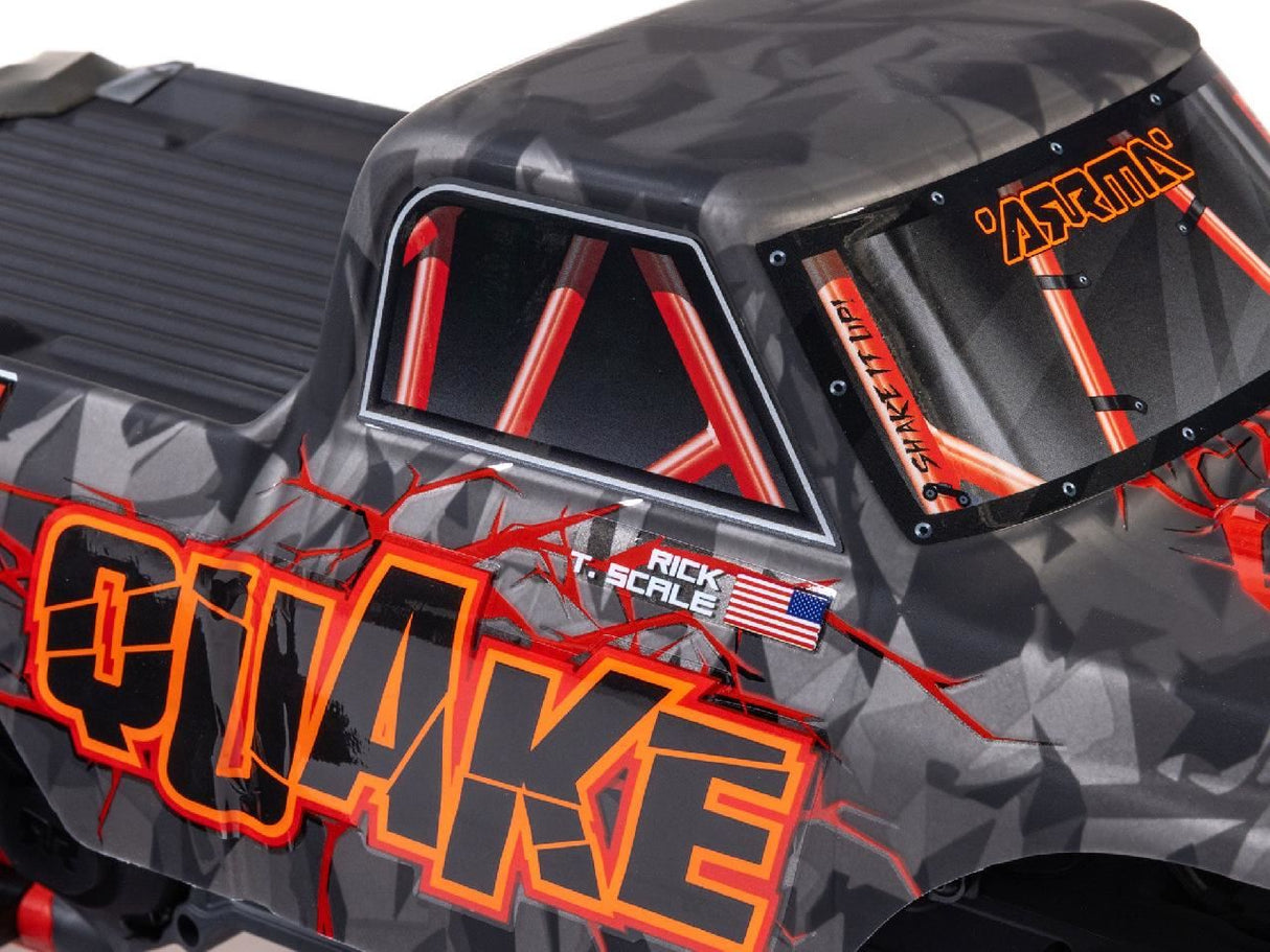Arrma 1/10 Quake 223S Dsc 2Wd Rtr Brushless Monster Truck, Red