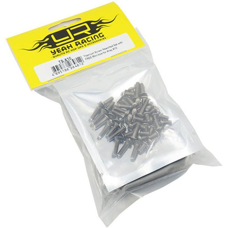 Yeah Racing Titanium Screw Assorted Set with FREE Mini box for Xray X10