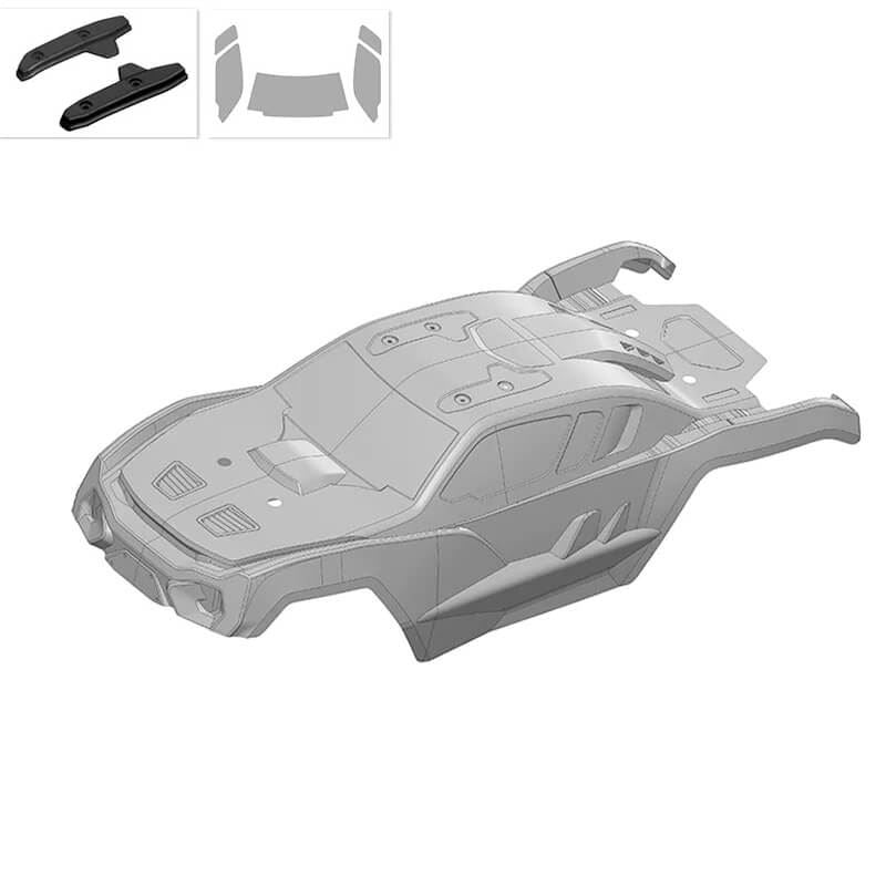 Corally Polycarbonate Body Kagama 4 Clear Cut 1 Pc