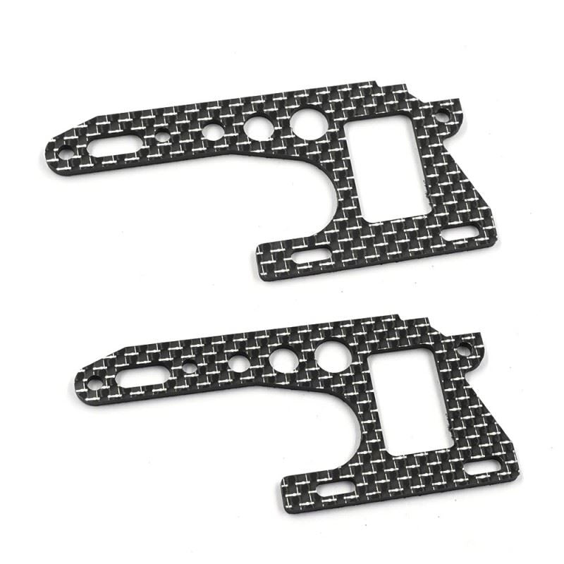 Yeah Racing Graphite Front Chassis Brace Plate Set For Kyosho Optima Pro