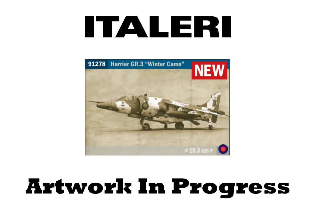 Italeri Harrier Gr.3 Inwinter Camoin