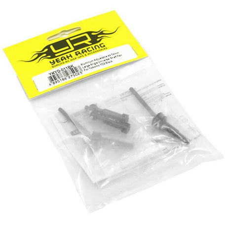 Yeah Racing Aluminum Adjustable 44-54mm Large Angle Universal Shaft Pair For Yokomo YD2 YD2S YD2TC Black