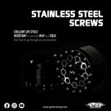 Yeah Racing 1.55 Aluminum Cnc 9 Spoke Beadlock Wheel 2Pcs