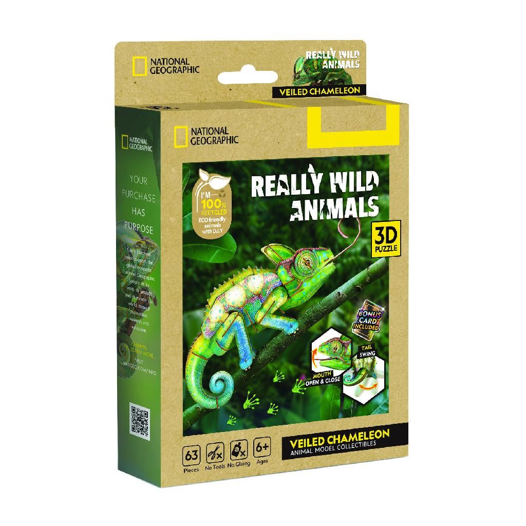 Cubicfun Veiled Chameleon (63 Pieces)