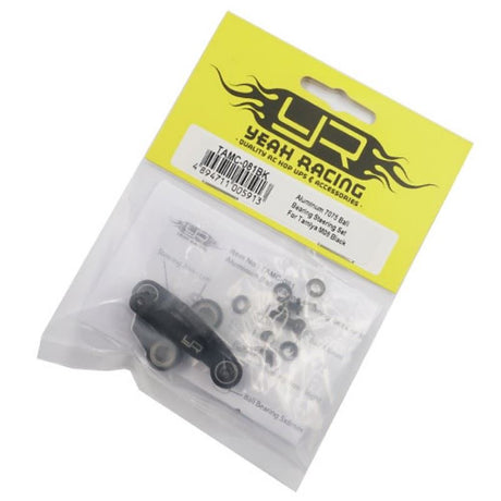 Yeah Racing Aluminum 7075 Ball Bearing Steering Set For Tamiya M08 Black