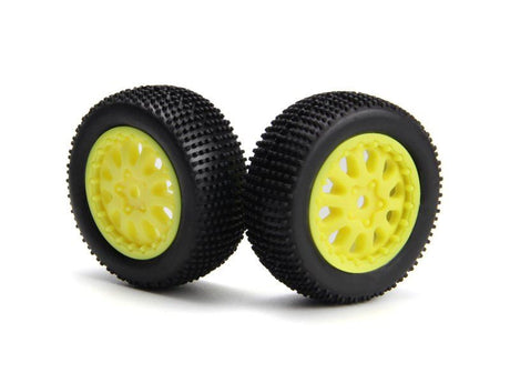 Sidepin Sc Wheel/Tyre Set (Yellow/Front/Rear)