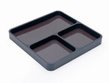 Fastrax Aluminium Square Magnetic Maintenance Tray 98X98Mm Black